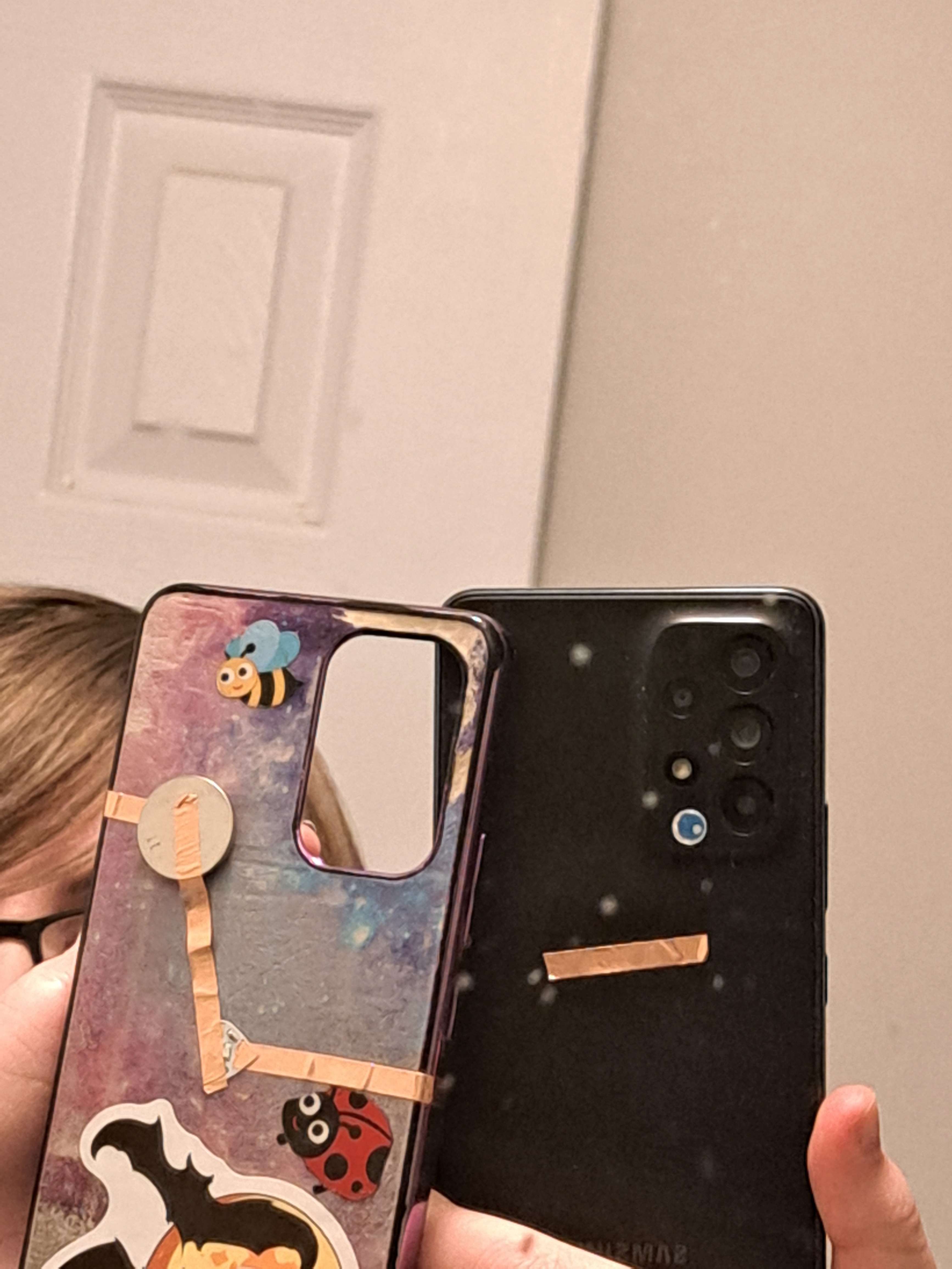 using my phone case to complete a circuit