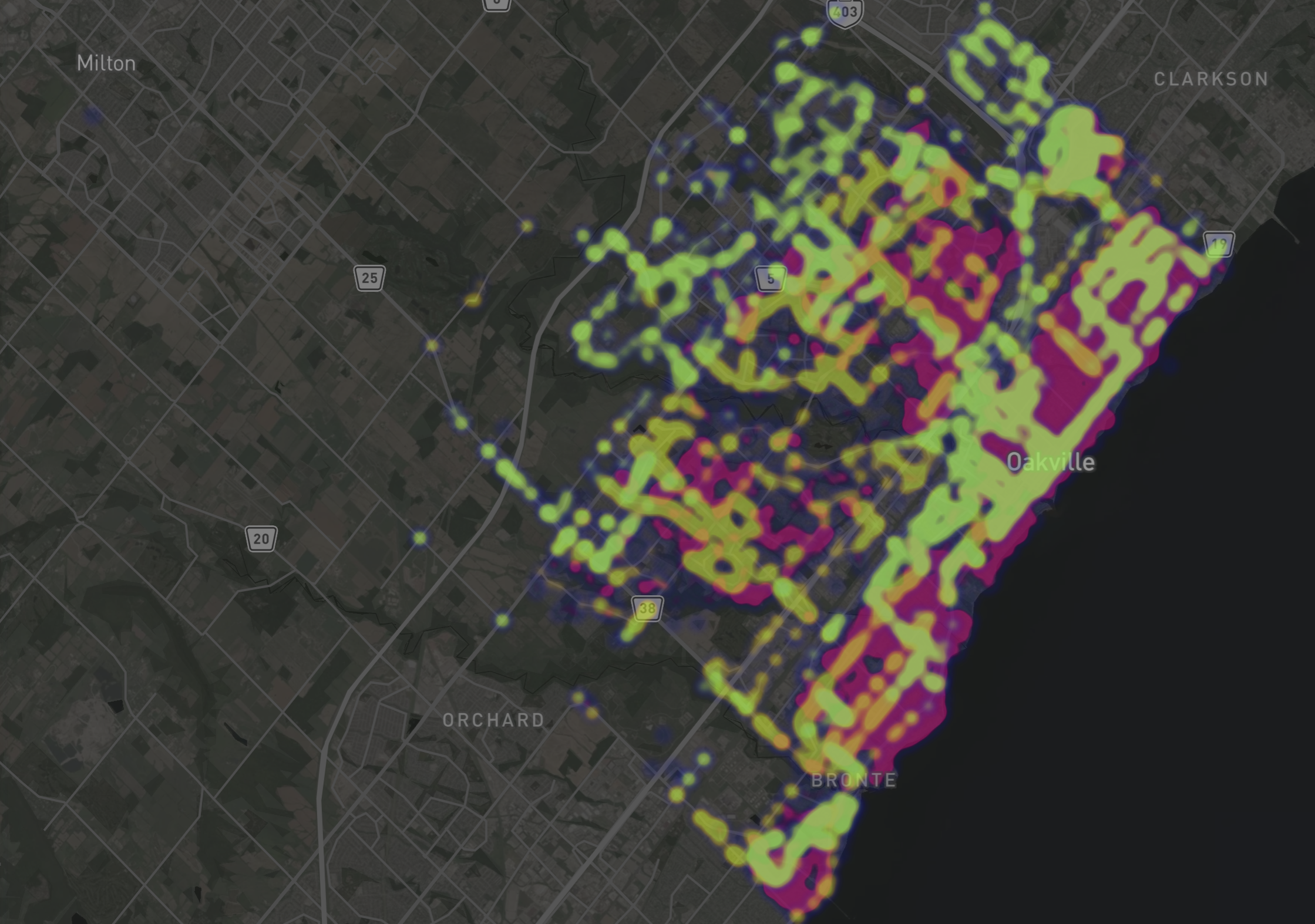 heat map by status