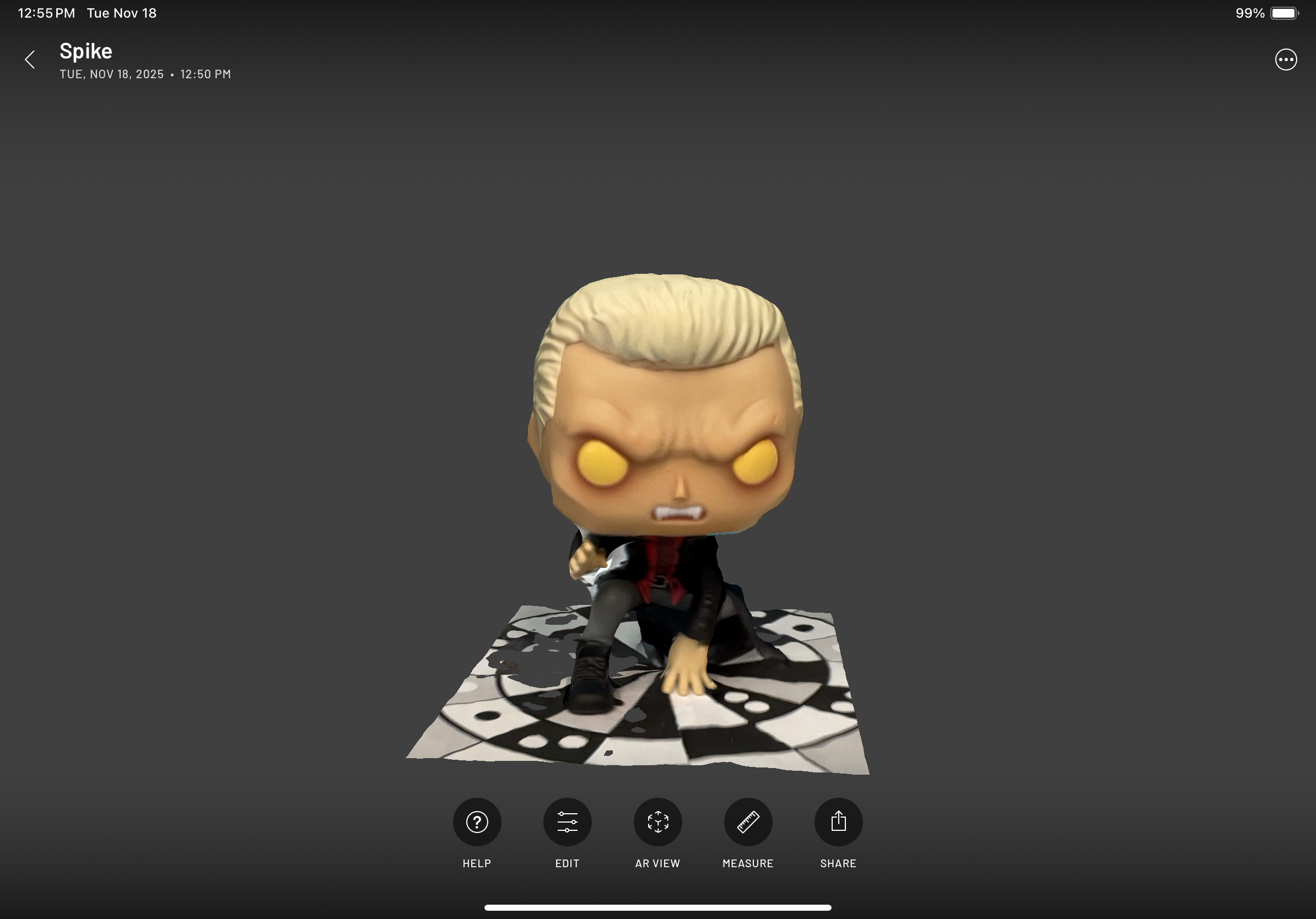 how the scan looked in app