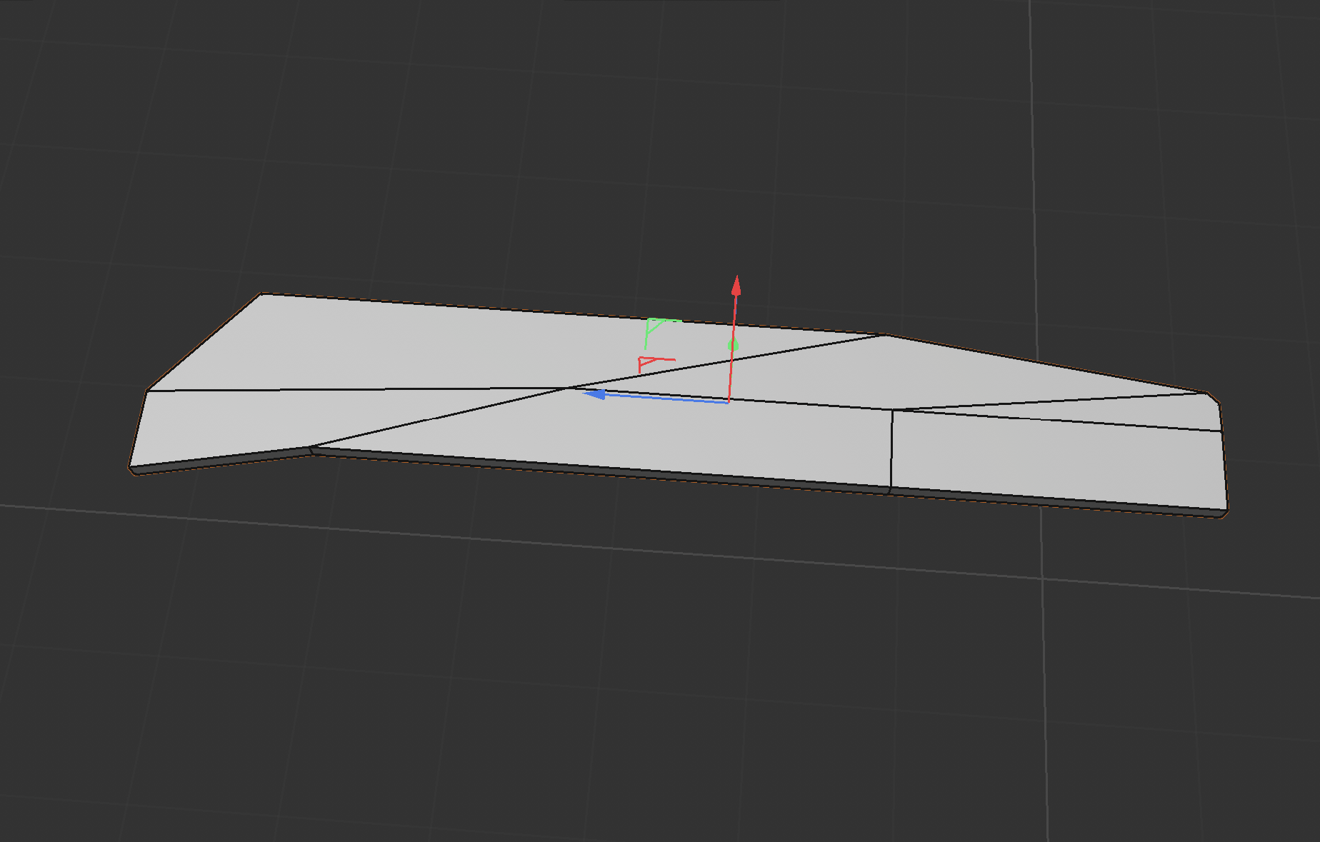 form cube into rough shape of blade